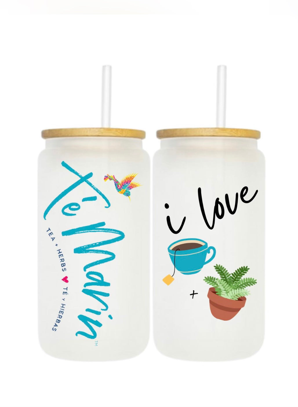 Glass Té Marin frosted